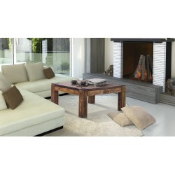 Esstisch 100x100 Rio Classico Brasil massiver Pinien Holztisch - vorgerichtet für Ansteckplatten - Tisch ausziehbar