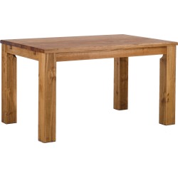 Esstisch 140x90 Rio Classico Brasil massiver Pinien Holztisch - vorgerichtet für Ansteckplatten - Tisch ausziehbar