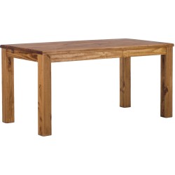 Esstisch 150x73 Rio Classico Brasil massiver Pinien Holztisch - vorgerichtet für Ansteckplatten - Tisch ausziehbar