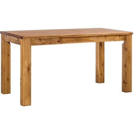Esstisch 150x90 Rio Classico Brasil massiver Pinien Holztisch - vorgerichtet für Ansteckplatten - Tisch ausziehbar