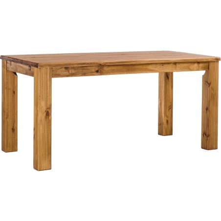 Esstisch 160x90 Rio Classico Brasil massiver Pinien Holztisch - vorgerichtet für Ansteckplatten - Tisch ausziehbar