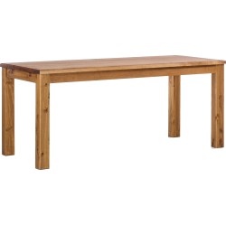 Esstisch 200x80 Rio Classico Brasil massiver Pinien Holztisch - vorgerichtet für Ansteckplatten - Tisch ausziehbar