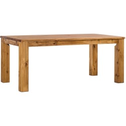 Esstisch 208x90 Rio Classico Brasil massiver Pinien Holztisch - vorgerichtet für Ansteckplatten - Tisch ausziehbar