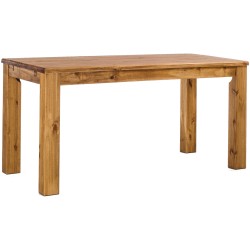 Esstisch 160x100 Rio Classico Brasil massiver Pinien Holztisch - vorgerichtet für Ansteckplatten - Tisch ausziehbar