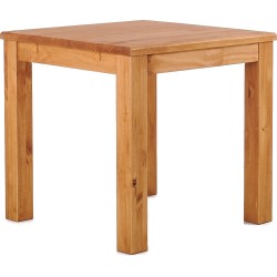 Esstisch 80x80 Rio Classico Honig massiver Pinien Holztisch - vorgerichtet für Ansteckplatten - Tisch ausziehbar