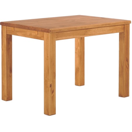Esstisch 100x73 Rio Classico Honig massiver Pinien Holztisch - vorgerichtet für Ansteckplatten - Tisch ausziehbar