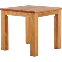 Esstisch 90x90 Rio Classico Honig massiver Pinien Holztisch - vorgerichtet für Ansteckplatten - Tisch ausziehbar