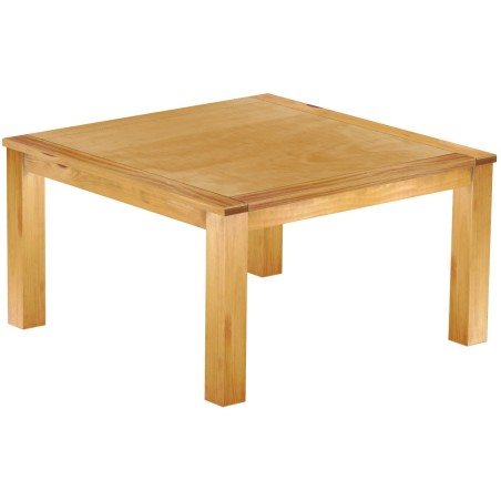 Esstisch 140x140 Rio Classico Honig massiver Pinien Holztisch - Tischplatte mit Sperrholzeinlage