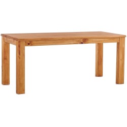 Esstisch 170x73 Rio Classico Honig massiver Pinien Holztisch - vorgerichtet für Ansteckplatten - Tisch ausziehbar