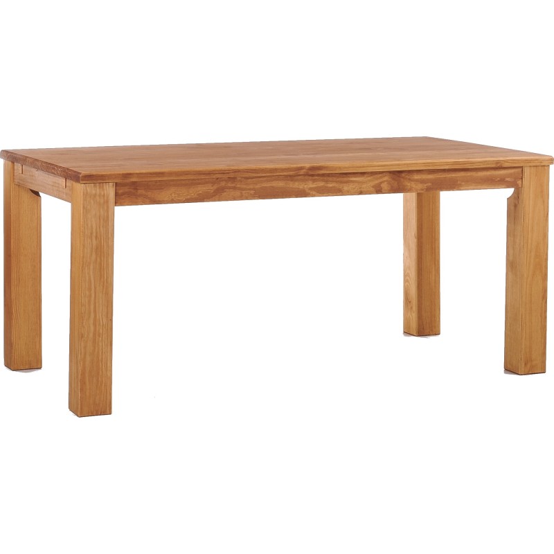 Esstisch 208x90 Rio Classico Honig massiver Pinien Holztisch - vorgerichtet für Ansteckplatten - Tisch ausziehbar