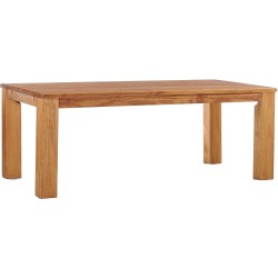Esstisch 240x100 Rio Classico Honig massiver Pinien Holztisch - vorgerichtet für Ansteckplatten - Tisch ausziehbar