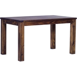 Esstisch 120x73 Rio Classico Eiche antik massiver Pinien Holztisch - vorgerichtet für Ansteckplatten - Tisch ausziehbar