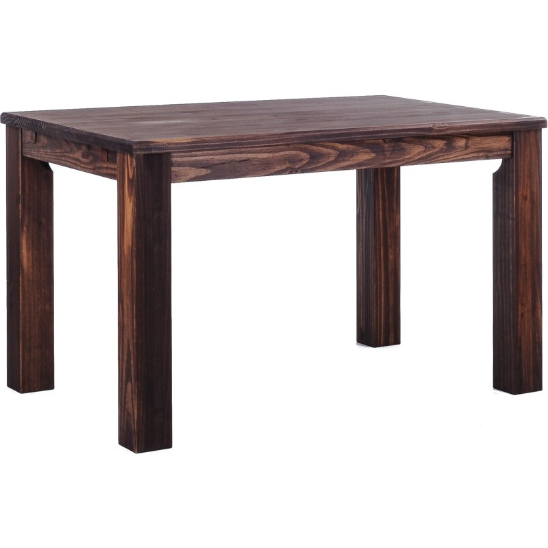 Esstisch 120x90 Rio Classico Eiche antik massiver Pinien Holztisch - vorgerichtet für Ansteckplatten - Tisch ausziehbar