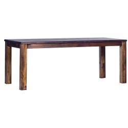 Esstisch 170x73 Rio Classico Eiche antik massiver Pinien Holztisch - vorgerichtet für Ansteckplatten - Tisch ausziehbar