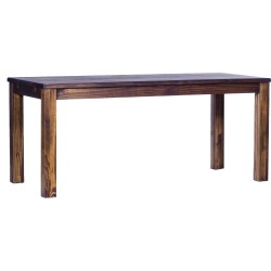 Esstisch 180x80 Rio Classico Eiche antik massiver Pinien Holztisch - vorgerichtet für Ansteckplatten - Tisch ausziehbar