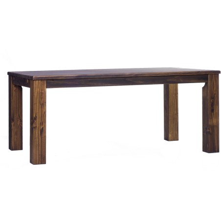 Esstisch 208x90 Rio Classico Eiche antik massiver Pinien Holztisch - vorgerichtet für Ansteckplatten - Tisch ausziehbar