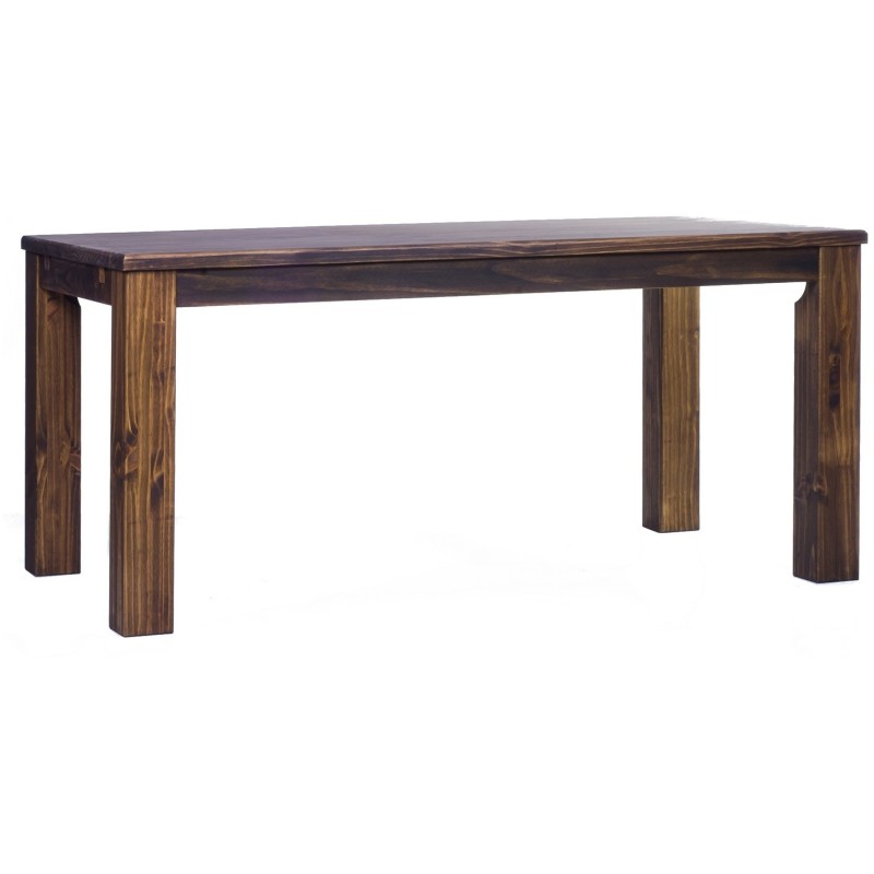 Esstisch 200x100 Rio Classico Eiche antik massiver Pinien Holztisch - vorgerichtet für Ansteckplatten - Tisch ausziehbar