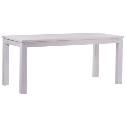 Esstisch 170x73 Rio Classico Pinie Weiss massiver Pinien Holztisch - vorgerichtet für Ansteckplatten - Tisch ausziehbar