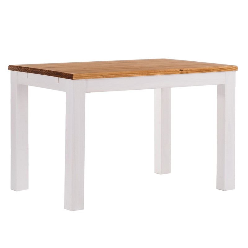 Esstisch 115x56 Rio Classico Honig Weiss massiver Pinien Holztisch