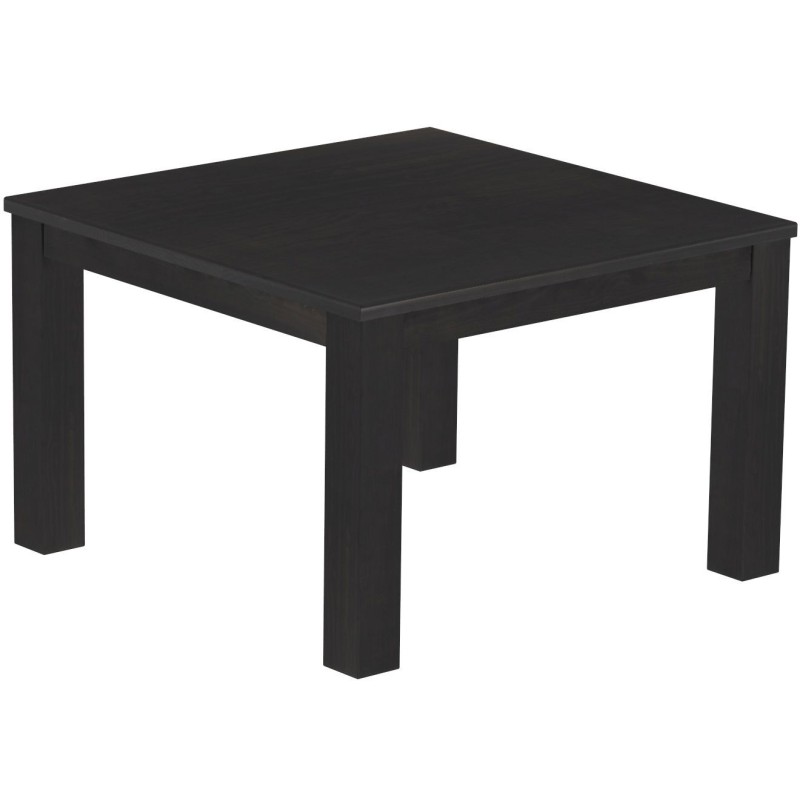 Esstisch 120x120 Rio Classico Ebenholz massiver Pinien Holztisch - vorgerichtet für Ansteckplatten - Tisch ausziehbar
