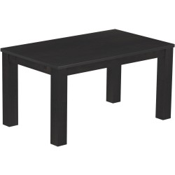 Esstisch 150x90 Rio Classico Ebenholz massiver Pinien Holztisch - vorgerichtet für Ansteckplatten - Tisch ausziehbar