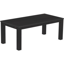 Esstisch 200x100 Rio Classico Ebenholz massiver Pinien Holztisch - vorgerichtet für Ansteckplatten - Tisch ausziehbar
