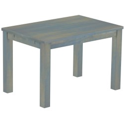 Esstisch 120x80 Rio Classico Taubengrau massiver Pinien Holztisch - vorgerichtet für Ansteckplatten - Tisch ausziehbar