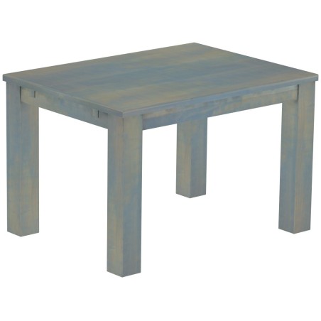 Esstisch 120x90 Rio Classico Taubengrau massiver Pinien Holztisch - vorgerichtet für Ansteckplatten - Tisch ausziehbar