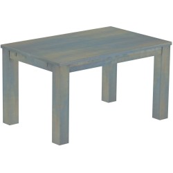Esstisch 140x90 Rio Classico Taubengrau massiver Pinien Holztisch - vorgerichtet für Ansteckplatten - Tisch ausziehbar