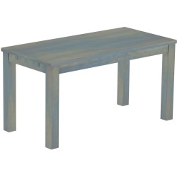 Esstisch 150x73 Rio Classico Taubengrau massiver Pinien Holztisch - vorgerichtet für Ansteckplatten - Tisch ausziehbar