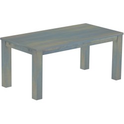 Esstisch 180x90 Rio Classico Taubengrau massiver Pinien Holztisch - vorgerichtet für Ansteckplatten - Tisch ausziehbar