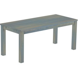 Esstisch 180x80 Rio Classico Taubengrau massiver Pinien Holztisch - vorgerichtet für Ansteckplatten - Tisch ausziehbar