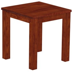 Esstisch 73x73 Rio Classico Mahagoni massiver Pinien Holztisch - vorgerichtet für Ansteckplatten - Tisch ausziehbar