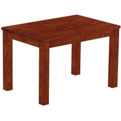 Esstisch 120x80 Rio Classico Mahagoni massiver Pinien Holztisch - vorgerichtet für Ansteckplatten - Tisch ausziehbar