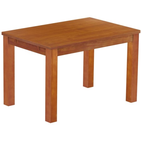 Esstisch 120x80 Rio Classico Kirschbaum massiver Pinien Holztisch - vorgerichtet für Ansteckplatten - Tisch ausziehbar
