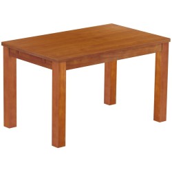 Esstisch 130x80 Rio Classico Kirschbaum massiver Pinien Holztisch - vorgerichtet für Ansteckplatten - Tisch ausziehbar