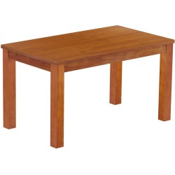 Esstisch 140x80 Rio Classico Kirschbaum massiver Pinien Holztisch - vorgerichtet für Ansteckplatten - Tisch ausziehbar