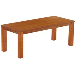 Esstisch 208x90 Rio Classico Kirschbaum massiver Pinien Holztisch - vorgerichtet für Ansteckplatten - Tisch ausziehbar