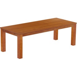 Esstisch 240x100 Rio Classico Kirschbaum massiver Pinien Holztisch - vorgerichtet für Ansteckplatten - Tisch ausziehbar
