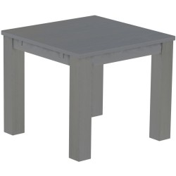 Esstisch 90x90 Rio Classico Seidengrau massiver Pinien Holztisch - vorgerichtet für Ansteckplatten - Tisch ausziehbar