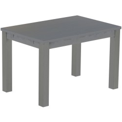 Esstisch 120x80 Rio Classico Seidengrau massiver Pinien Holztisch - vorgerichtet für Ansteckplatten - Tisch ausziehbar