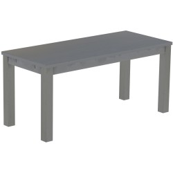 Esstisch 170x73 Rio Classico Seidengrau massiver Pinien Holztisch - vorgerichtet für Ansteckplatten - Tisch ausziehbar