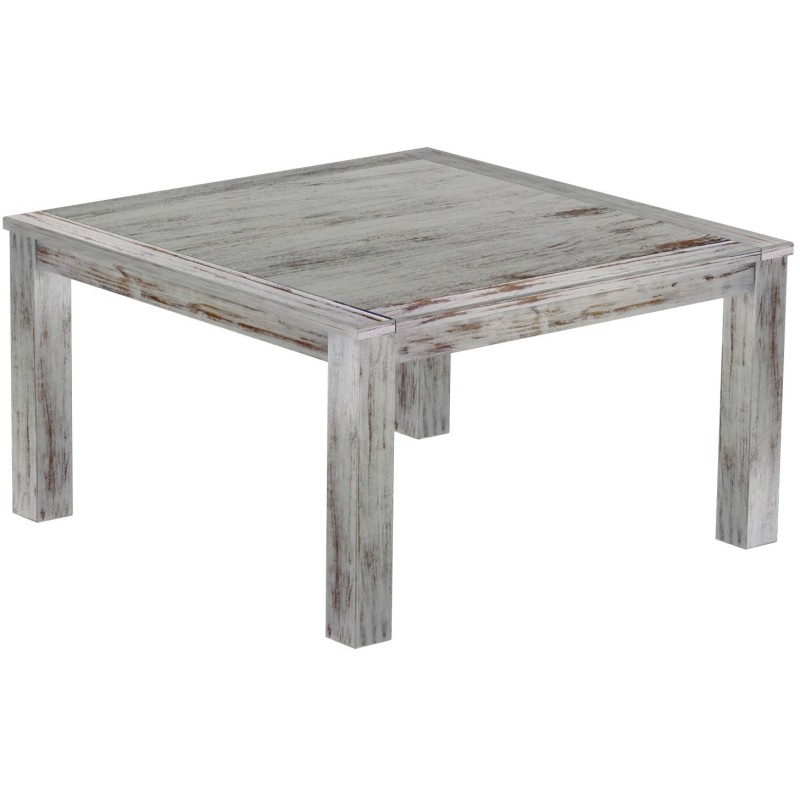 Esstisch 140x140 Rio Classico Shabby Eiche massiver Pinien Holztisch - Tischplatte mit Sperrholzeinlage