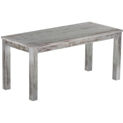 Esstisch 170x73 Rio Classico Shabby Eiche massiver Pinien Holztisch - vorgerichtet für Ansteckplatten - Tisch ausziehbar