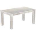 Esstisch 160x90 Rio Classico Shabby Brasil massiver Pinien Holztisch - vorgerichtet für Ansteckplatten - Tisch ausziehbar