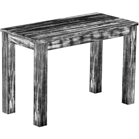 Esstisch 115x56 Rio Classico Shabby Antik Ebenholz massiver Pinien Holztisch