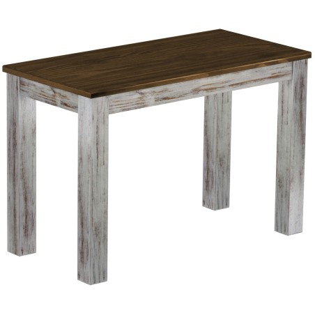 Esstisch 115x56 Rio Classico Shabby Platte Eiche massiver Pinien Holztisch