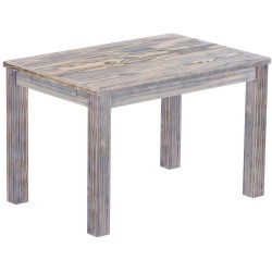 Esstisch 120x80 Rio Classico Zebra Afrika massiver Pinien Holztisch - vorgerichtet für Ansteckplatten - Tisch ausziehbar