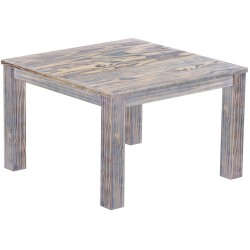 Esstisch 120x120 Rio Classico Zebra Afrika massiver Pinien Holztisch - vorgerichtet für Ansteckplatten - Tisch ausziehbar