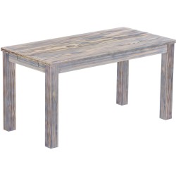 Esstisch 150x73 Rio Classico Zebra Afrika massiver Pinien Holztisch - vorgerichtet für Ansteckplatten - Tisch ausziehbar
